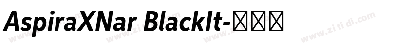 AspiraXNar BlackIt字体转换